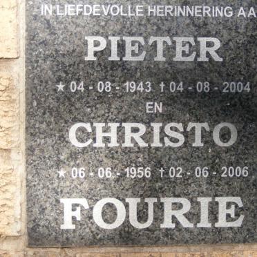FOURIE Pieter 1943-2004 :: FOURIE Christo 1956-2006