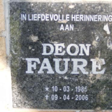 FAURE Deon 1985-2006