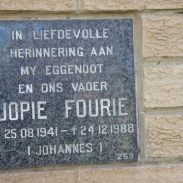 FOURIE Johannes 1941-1988