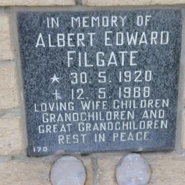 FILGATE Albert Edward 1920-1988
