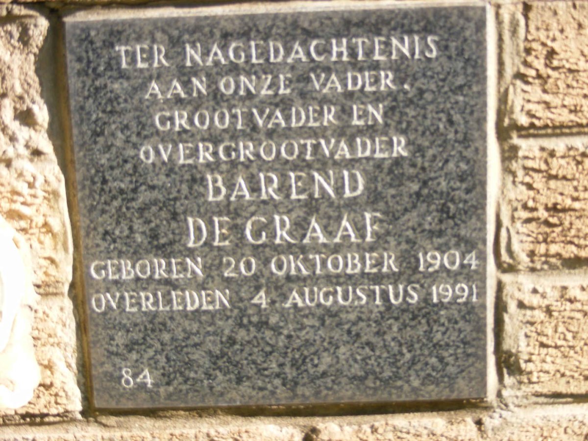 GRAAF Barend, de 1904-1991