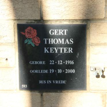 KEYTER Gert Thomas 1916-2000