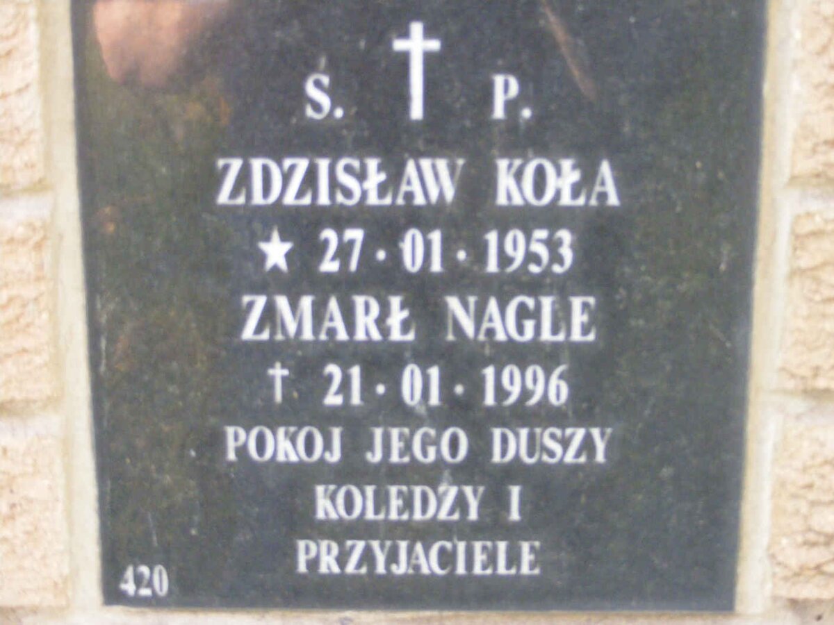 KOLA Zdzislaw 1953-1996