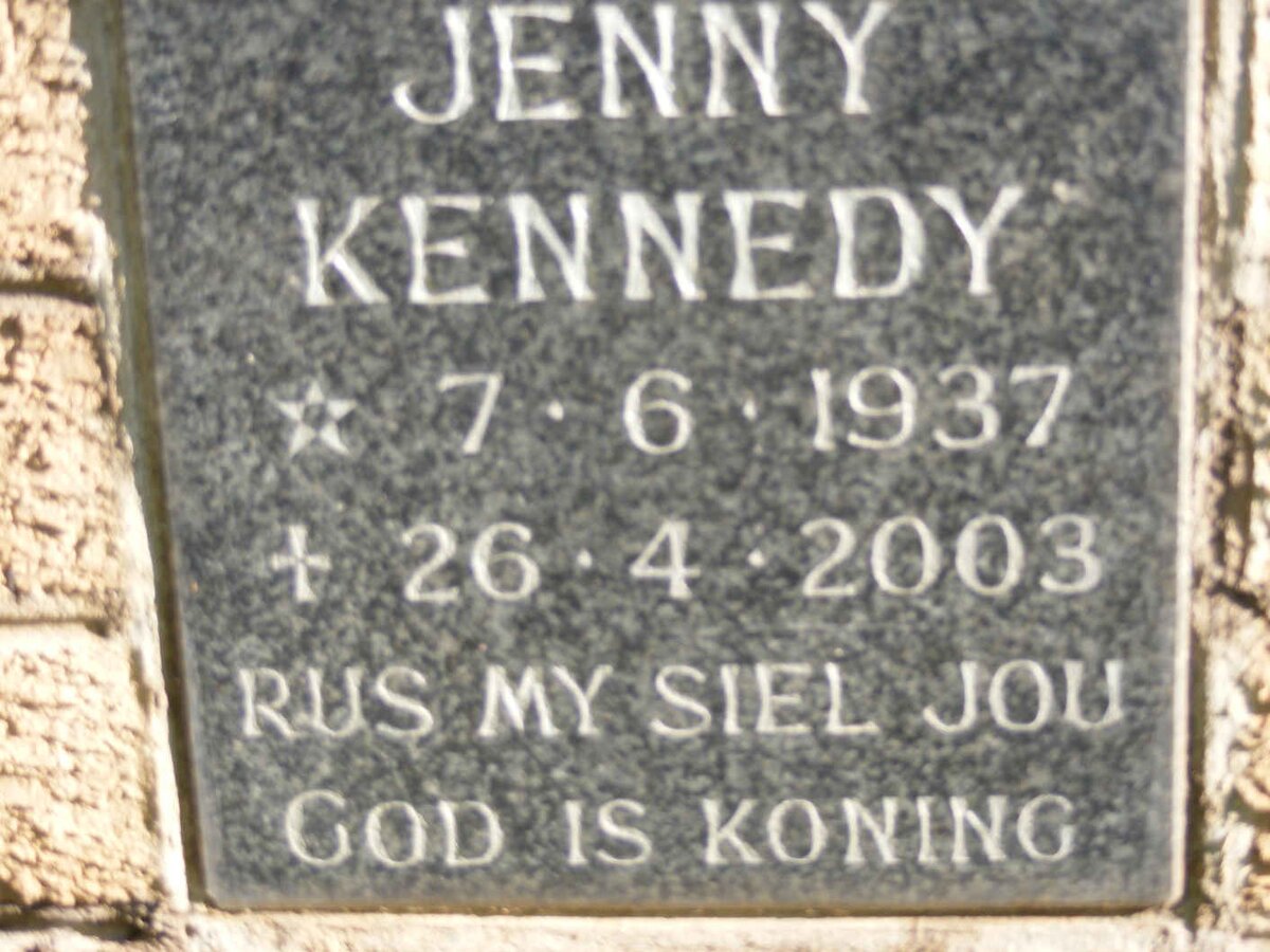 KENNEDY Jenny 1937-2003