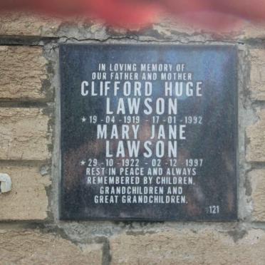 LAWSON Clifford Huge 1919-1992 &amp; Mary Jane 1922-1997