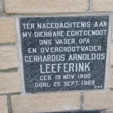 LEEFERINK Gerhardus Arnoldus 1900-1989