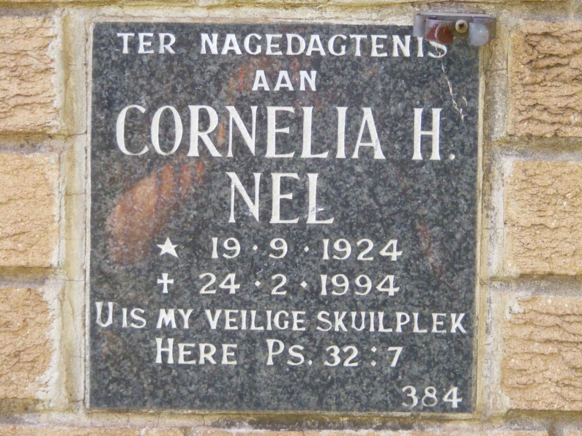 NEL Cornelia H. 1924-1994