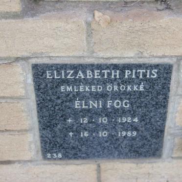 PITIS Elizabeth 1924-1989