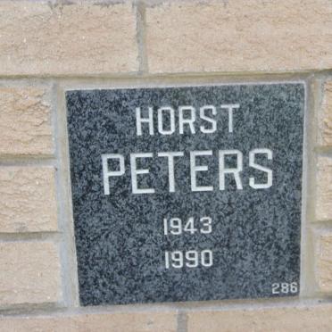 PETERS Horst 1943-1990