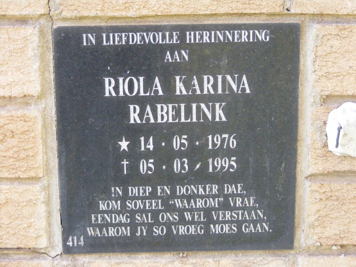 RABELINK Riola Karina 1976-1995