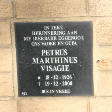 VISAGIE Petrus Marthinus 1926-2000