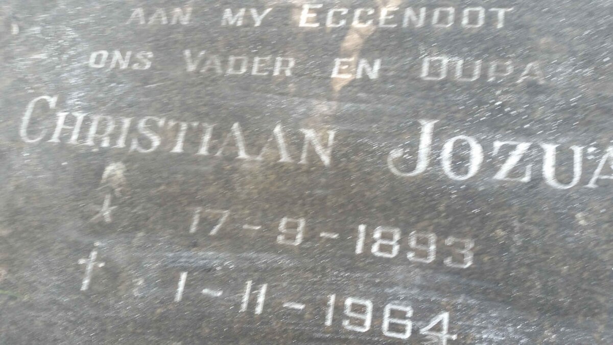 ? Christiaan Jozua 1893-1964