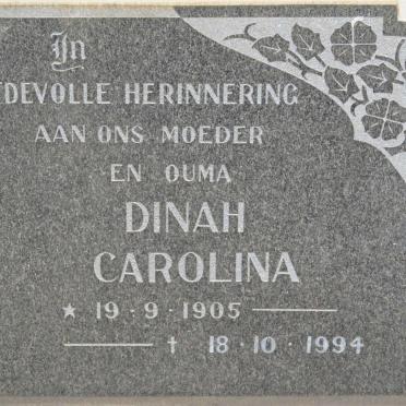 ? Dinah Carolina 1905-1994