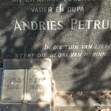 ? Andries Petrus 1928-1980 &amp; ? 1920-2013