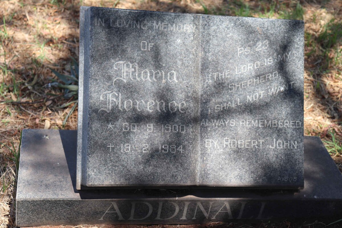 ADDINALL Maria Florence 1900-1984