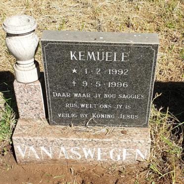 ASWEGEN Kemüele, van 1992-1966