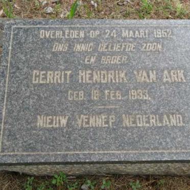 ARK Gerrit Hendrik, van 1933-1952