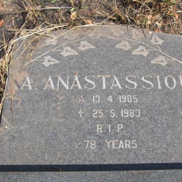 ANASTASSIOU A. 1905-1983