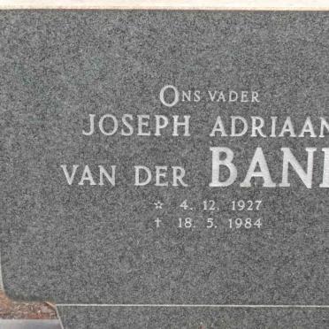 BANK Joseph Adriaan, van der 1927-1984
