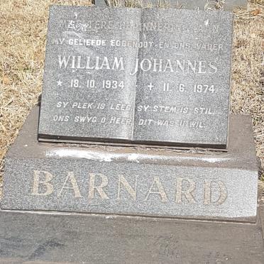 BARNARD William Johannes 1934-1974