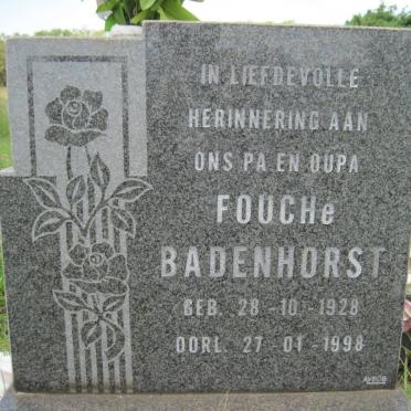 BADENHORST Fouché 1928-1998