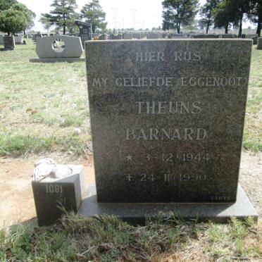 BARNARD Theuns 1944-1990