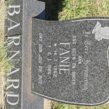 BARNARD Fanie 1962-1986