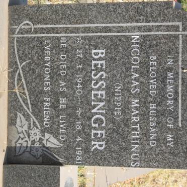 BESSINGER Nicolaas Marthinus 1940-1981