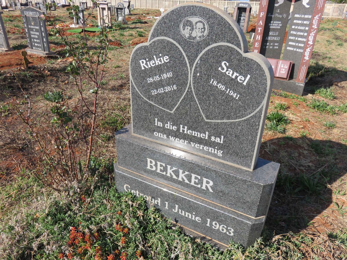 BEKKER Sarel 1941-  & Riekie 1940-2016
