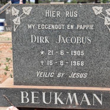 BEUKMAN Dirk Jacobus 1905-1968