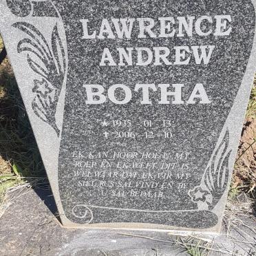 BOTHA Lawrence Andrew 1935-2006