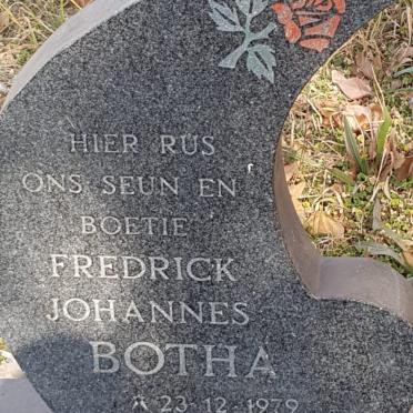 BOTHA Fredrick Johannes 1979-1981