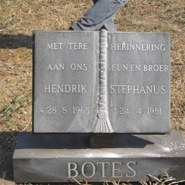 BOTES Hendrik Stephanus 1965-1981