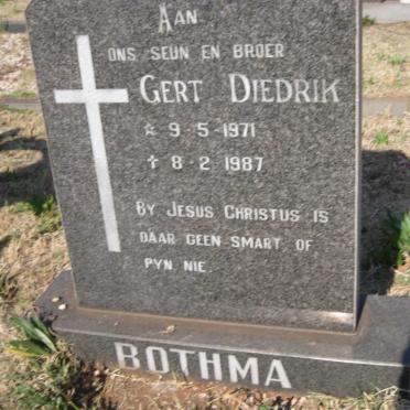 BOTHMA Gert Diedrik 1971-1987