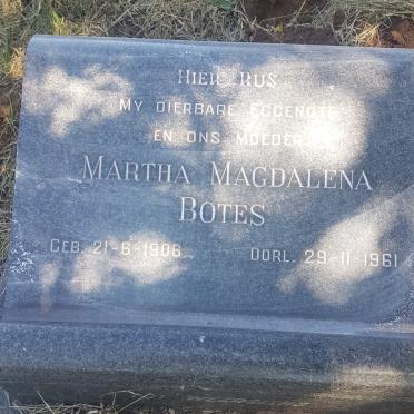 BOTES Martha Magdalena 1906-1961