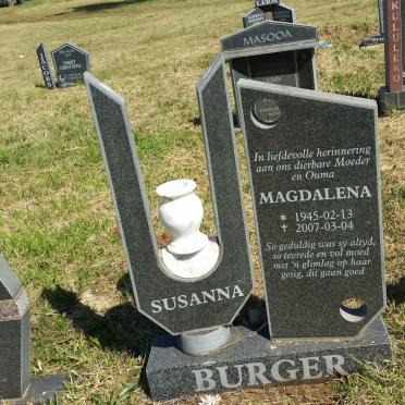 BURGER Magdalena Susanna 1945-2007