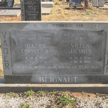 BLIGNAUT Ockert Cornelius 1924-1992 &amp; Willem Jacobus 1930-1993