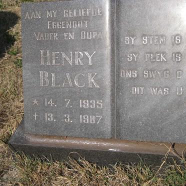 BLACK Henry 1935-1987