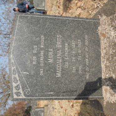 BRITS Maria Magdalena nee LANDMAN 1887-1959