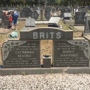 BRITS Rudolf Marthinus 1910-1983 &amp; Catharina Beatrix 1906-1983