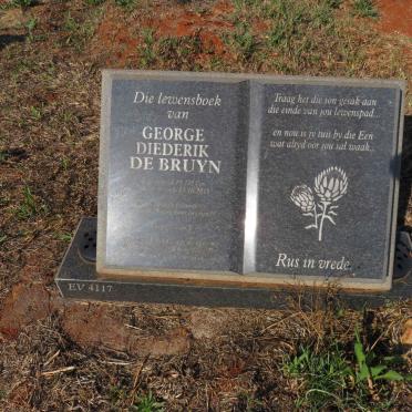 BRUYN George Diederik, de 195?-2015