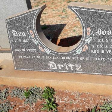BRITZ Ben 1937-  & Joan 1946-2000