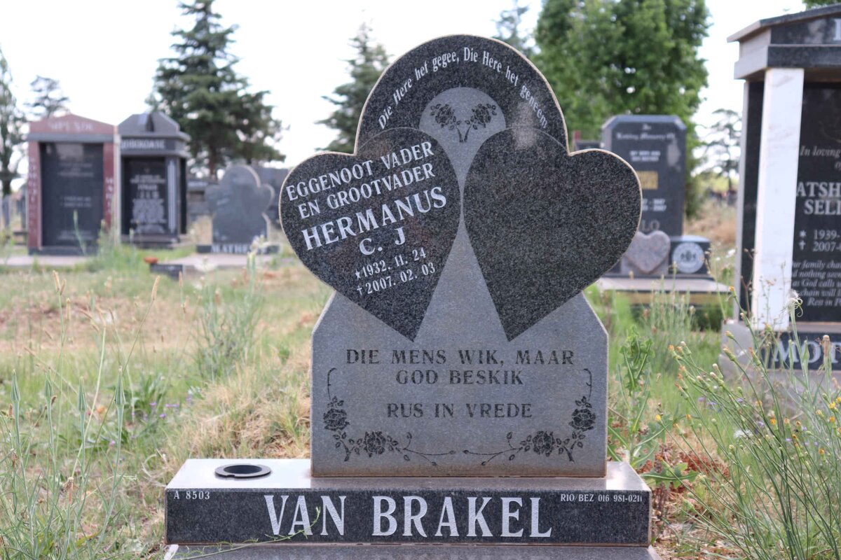 BRAKEL Hermanus C.J., van 1932-2007