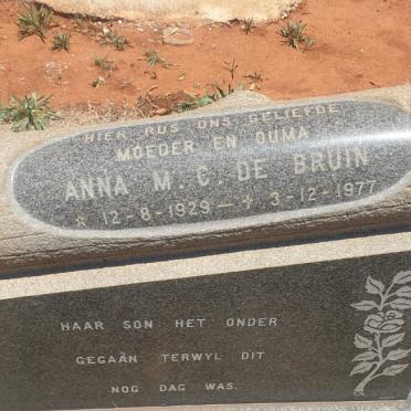 BRUIN Anna M.C., de 1929-1977