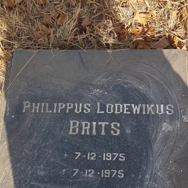 BRITS Philippus Lodewikus 1975-1975