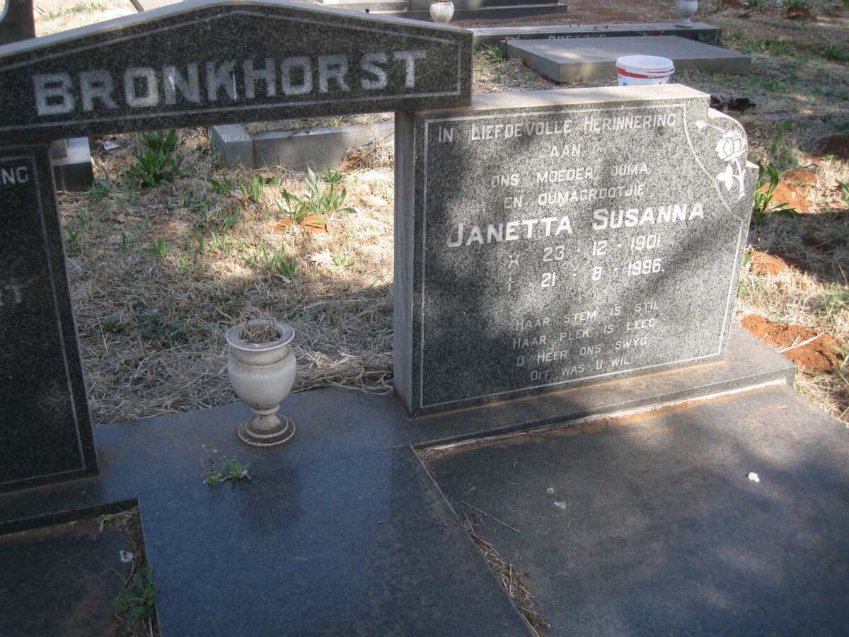 BRONKHORST Hendrik Lambert 1898-1986 & Janetta Susanna 1901-1996_1