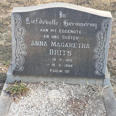 BRITS Anna Magaretha 1919-1994