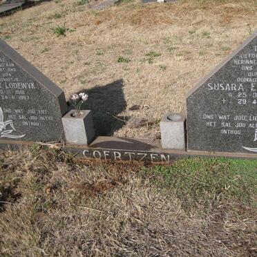 COERTZEN Douw Lodewyk 1918-1987 & Susara Elizabeth 1920-2003
