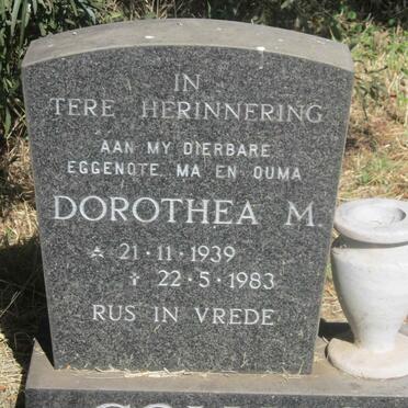 COLLINS Dorothea M. 1939-1983