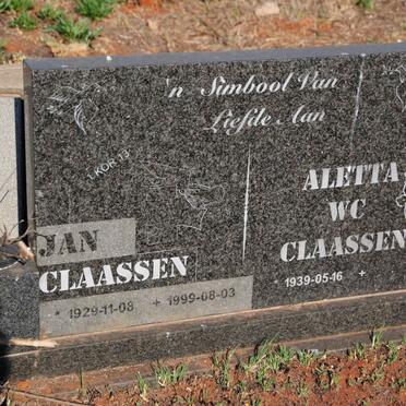 CLAASSEN Jan 1929-1999 & Aletta W.C. 1939-